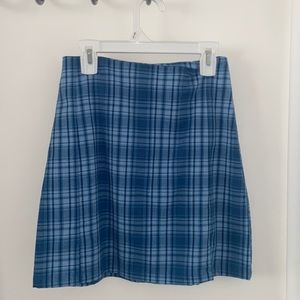 Blue Plaid Brandy Melville Skirt